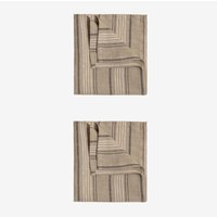 Set aus 2 Servietten aus Leinen und Baumwolle Darby Natürliche Farben - Sklum von SKLUM