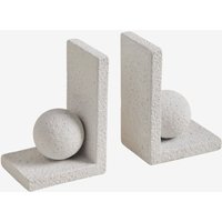 Set mit 2 Wobil-Buchstützen aus Zement - Sklum Set mit 2 Wobil-Buchstützen aus Zement - Sklum von SKLUM