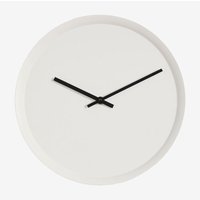 Sklum - Sirdal Wanduhr aus Metall Weiss von SKLUM