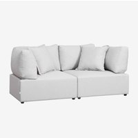 Sklum - 2-teiliges Modulsofa mit 2 Kata-Eckstühlen Cremebeige von SKLUM