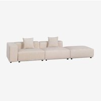 Sklum - 2-teiliges modulares Ecksofa mit hohem Armlehnen und Hocker ↔︎345 cm Bruna Sklum - 2-teiliges modulares Ecksofa mit hohem Armlehnen und Hocker ↔︎345 cm Bruna von SKLUM