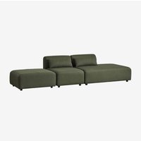 Sklum - 2-teiliges modulares Sofa mit rechter Chaiselongue und Fogler-Hocker Sklum - 2-teiliges modulares Sofa mit rechter Chaiselongue und Fogler-Hocker von SKLUM