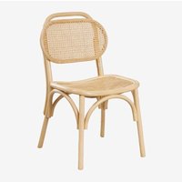 Sklum - 2er-Pack California-Rattan-Esszimmerstühle Natürlich von SKLUM