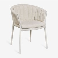 Sklum - 2er-Pack Esszimmerstühle mit Armlehnen aus Aluminium und Stoff Roderise Sklum - 2er-Pack Esszimmerstühle mit Armlehnen aus Aluminium und Stoff Roderise von SKLUM