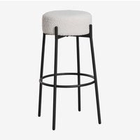 Sklum - 2er-Pack gepolsterte Barhocker Anisa, 75 cm Schwarz von SKLUM