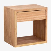 Sklum - 2er-Pack schwebende Nachttische aus Holz Gyda &x2194&xFE0E 40 cm von SKLUM