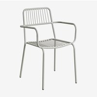 Sklum - 2er-Pack stapelbare Esszimmerstühle Elton mit Armlehnen Grün Caqui Sklum - 2er-Pack stapelbare Esszimmerstühle Elton mit Armlehnen Grün Caqui von SKLUM