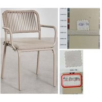 Sklum - 2er-Pack stapelbare Esszimmerstühle mit Armlehnen aus Aluminium und geflochtenem Seil Arhiza Beige Tapioca Sklum - 2er-Pack stapelbare Esszimmerstühle mit Armlehnen aus Aluminium und geflochtenem Seil Arhiza Beige Tapioca von SKLUM