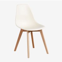 2er Set Esszimmerstühle Scand Nordic Creme-Beige - Sklum von SKLUM