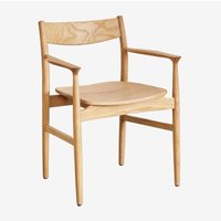 Sklum - 2er-Set Esszimmerstühle aus Eichenholz Mireita Braun Natur Sklum - 2er-Set Esszimmerstühle aus Eichenholz Mireita Braun Natur von SKLUM