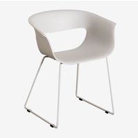 Sklum - 2er-Set Gartenstühle aus Eisen und Polypropylen Alanys Grau-weiß Sklum - 2er-Set Gartenstühle aus Eisen und Polypropylen Alanys Grau-weiß von SKLUM