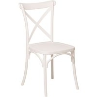 Sklum - 2er Set stapelbare Gartenstühle Otax Weiss von SKLUM