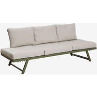Sklum - 3-Sitzer-Gartensofa Libanc, verstellbar Grau - Militärgrün Sklum - 3-Sitzer-Gartensofa Libanc, verstellbar Grau - Militärgrün von SKLUM