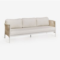 3-Sitzer-Gartensofa aus Aluminium und Bouclé-Stoff Sereilen - Sklum von SKLUM