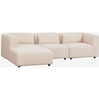 Sklum - 3-teiliges modulares Chaiselongue-Sofa Fogler links von SKLUM