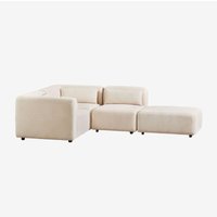 Sklum - 3-teiliges modulares Ecksofa mit Fogler-Hocker von SKLUM