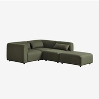 Sklum - 3-teiliges modulares Ecksofa mit Fogler-Hocker Sklum - 3-teiliges modulares Ecksofa mit Fogler-Hocker von SKLUM