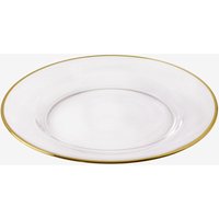 4er-Pack flache Teller aus Glas Arely Transparent - Sklum von SKLUM