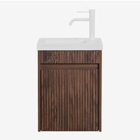 Sklum - Badezimmerset aus Holz mit integriertem Waschbecken Narek Sklum - Badezimmerset aus Holz mit integriertem Waschbecken Narek von SKLUM