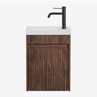 Sklum - Badezimmerset aus Holz mit integriertem Waschbecken Narek Sklum - Badezimmerset aus Holz mit integriertem Waschbecken Narek von SKLUM