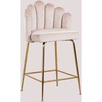 Barhocker aus Samt Markina ↑65 cm Beige Creme - Sklum von SKLUM