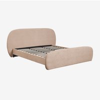 Sklum - Bett aus Bouclé-Stoff "Brunel" 180 x 200 cm Sklum - Bett aus Bouclé-Stoff "Brunel" 180 x 200 cm von SKLUM