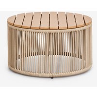 Sklum - Calipso Couchtisch aus Eisen und geflochtenem Seil Ø70 cm von SKLUM
