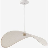 Sklum - Deckenleuchte aus Bastil-Leinen Creme-Beige 65 x 60 cm von SKLUM