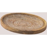 Sklum - Dekorative Tablett aus Mangoholz Kaloyan &x2194&xFE0E 25 cm von SKLUM