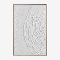 Sklum - Dekoratives Bild mit Relief aus Gips (60x90 cm) Severine Weiss von SKLUM