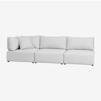 Sklum - Dreiteiliges modulares Ecksofa Kata Cremebeige Sklum - Dreiteiliges modulares Ecksofa Kata Cremebeige von SKLUM
