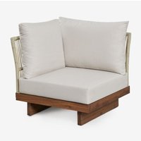 Sklum - Eckmodul für modulares Sofa aus Akazienholz und geflochtenem Seil Dailin Akazie Braun Sklum - Eckmodul für modulares Sofa aus Akazienholz und geflochtenem Seil Dailin Akazie Braun von SKLUM