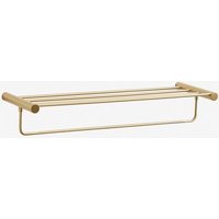 Sklum - Handtuchhalter zur Wandmontage für das Badezimmer mit Ablage aus Edelstahl Devon Vergoldet Sklum - Handtuchhalter zur Wandmontage für das Badezimmer mit Ablage aus Edelstahl Devon Vergoldet von SKLUM
