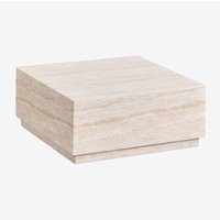 Sklum - Imala-Couchtisch aus Zement in Travertinoptik 80 x 80 cm Sklum - Imala-Couchtisch aus Zement in Travertinoptik 80 x 80 cm von SKLUM