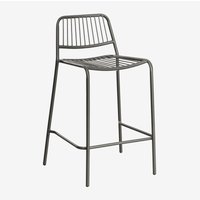 Sklum - Stapelbarer hoher Gartenhocker Elton Schwarz Carbon ↑65 cm von SKLUM