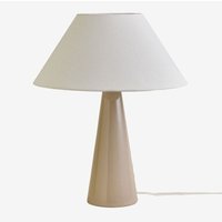 Jevora 60cm Tischlampe aus Keramik und Leinen Creme-Beige - Sklum Jevora 60cm Tischlampe aus Keramik und Leinen Creme-Beige - Sklum von SKLUM