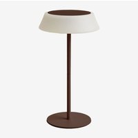 Sklum - Kabellose LED-Solar-Tischlampe Ulenia Geräuchertes Braun von SKLUM