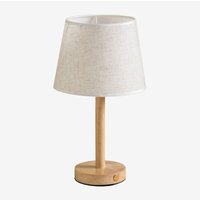Sklum - Kabellose Tischlampe aus Holz Fernati Natürlich von SKLUM