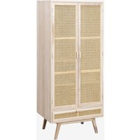 Sklum - Kleiderschrank mit Schublade aus Holz Ralik Design Braun Natur von SKLUM