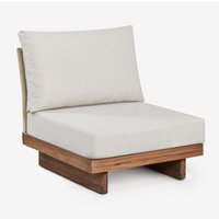 Sklum - Modulares Sofa-Mittelmodul Dailin aus Akazienholz und geflochtenem Seil Akazie Braun Sklum - Modulares Sofa-Mittelmodul Dailin aus Akazienholz und geflochtenem Seil Akazie Braun von SKLUM