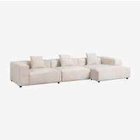 Sklum - Modulares Sofa mit rechter Chaiselongue, 3-teilig ↔︎375 cm mit hoher Armlehne Bruna von SKLUM