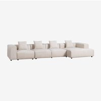Sklum - Modulares Sofa mit rechter Chaiselongue, 4-teilig ↔︎420 cm mit hoher Armlehne Bruna Sklum - Modulares Sofa mit rechter Chaiselongue, 4-teilig ↔︎420 cm mit hoher Armlehne Bruna von SKLUM