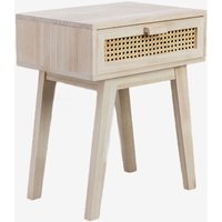 Sklum - Nachttisch mit Schublade, Holz, Ralik Design Braun Natur - Braun Natur von SKLUM