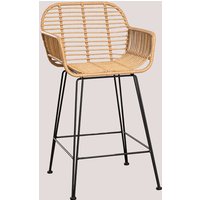 Outdoor Barhocker aus synthetischem Rattan Eska Schwarz ↑65 cm - Schwarz ↑65 cm - Sklum von SKLUM