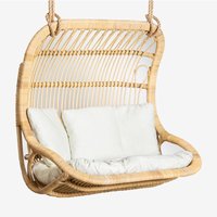 Sklum - Outdoor Hängesessel aus Rattan Taveira Braun Natur - Braun Natur von SKLUM