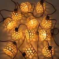 SKLUM Lichterkette mit LED-Gartenlichtern und Solarladegerät 7,40 m Ducrot Natürlich von SKLUM