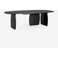 Sklum - Ovaler Esstisch 260x120 cm aus Agathe-Mangoholz Schlichtes Schwarz Sklum - Ovaler Esstisch 260x120 cm aus Agathe-Mangoholz Schlichtes Schwarz von SKLUM