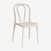 2er-Set stapelbare Gartenstühle aus Polypropylen Mizzi Beige Tapioca - Sklum von SKLUM