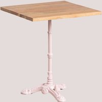 Sklum - Quadratischer Bartisch in Akazienholz Vienna &x2194&xFE0E 60 cm von SKLUM
