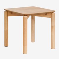 Sklum - Quadratischer Beistelltisch 50x50 cm aus mdf mit Eichenfurnier Munden Braun Eiche von SKLUM